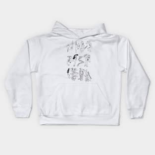 Grid Figures Lover Kids Hoodie